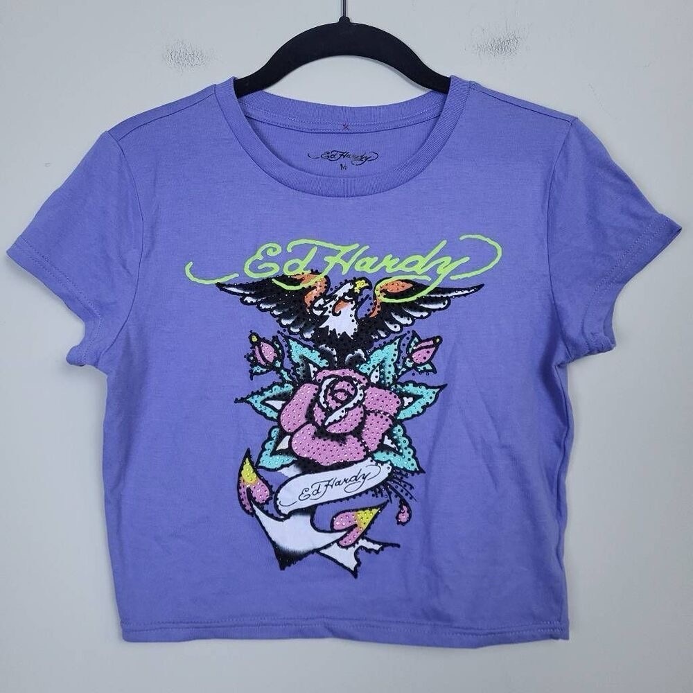 Ed Hardy Purple Baby Tee